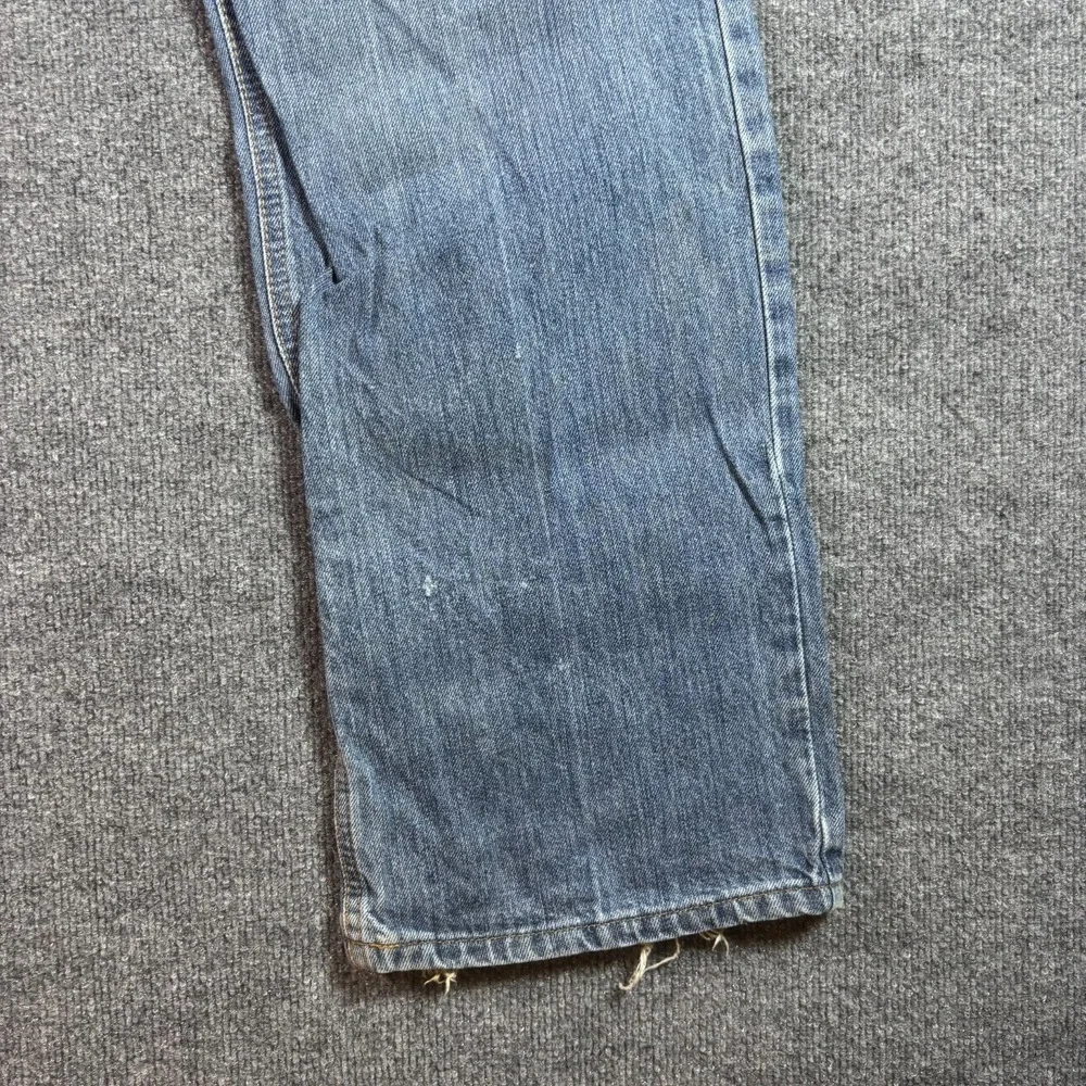 Cinch White Label 013 Jeans Men's 38x36 Blue Denim Straight Relaxed-Fit Faded